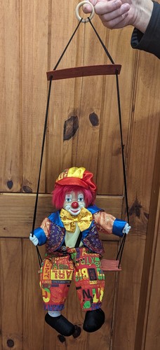 Large Clown on a Swing - Picture 3 of 3