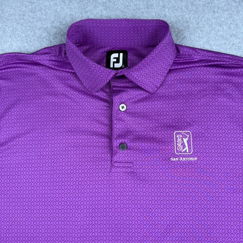 FootJoy Polo Mens M Purple PGA Tour Golf TPC San Antonio