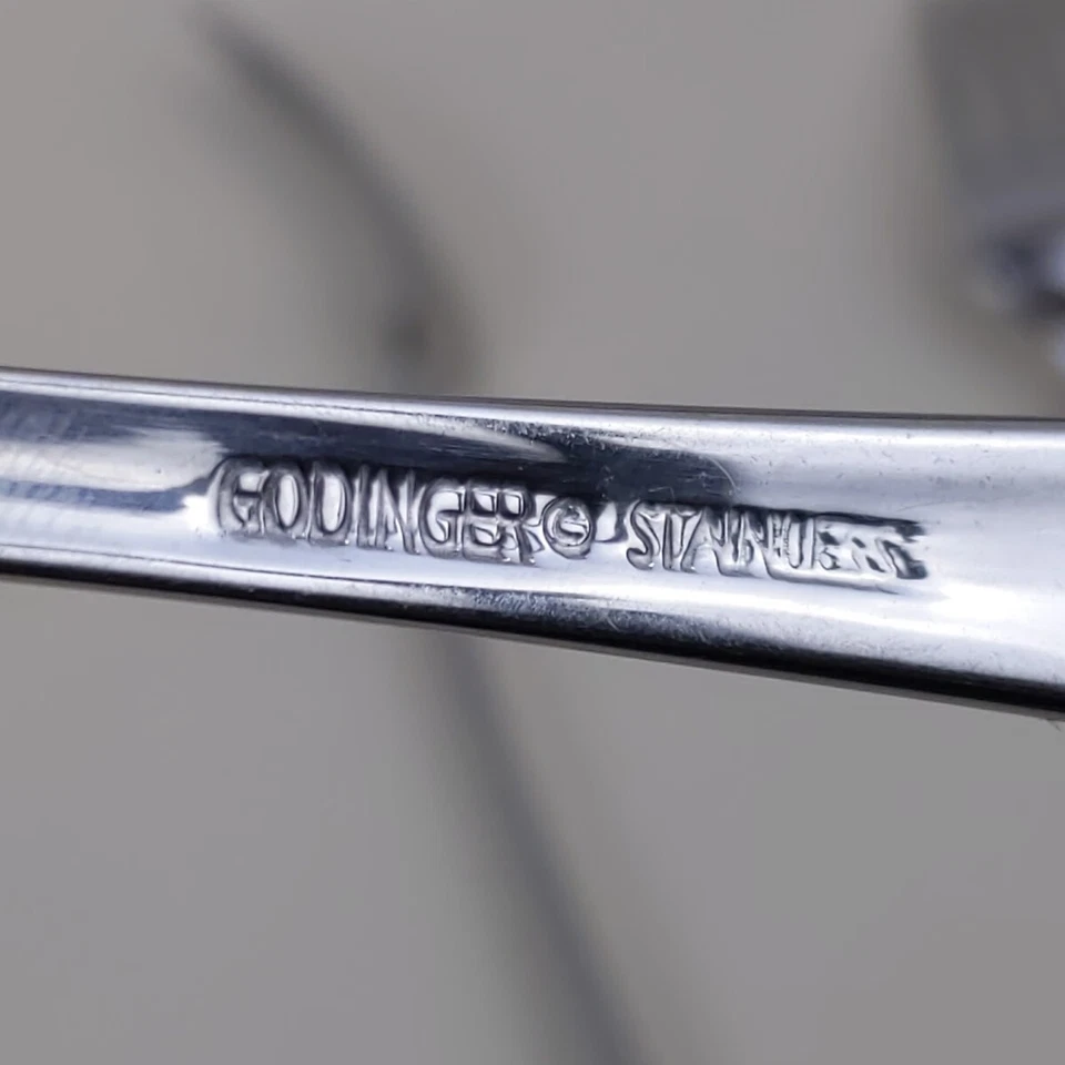 Juego de 3 tenedores de cena Godinger de acero inoxidable tono plata vintage Foto 4 de 4