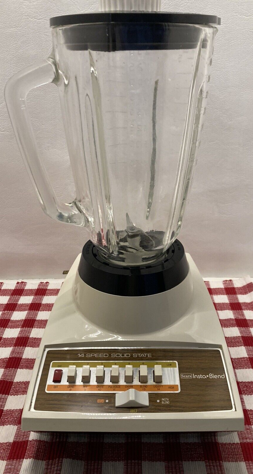 Vintage Sears Insta-Blend 14 Speed Solid State Cream White B