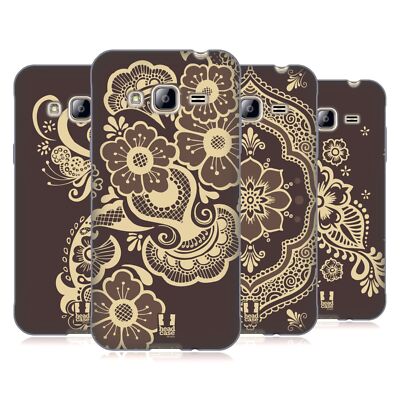 HEAD CASE DESIGNS HENNA SOFT GEL HANDYHÜLLE FÜR SAMSUNG HANDYS 3