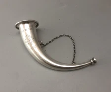 Antique Silver Bugle Horn Posy Holder Mappin & Webb London 1926 35g A70017