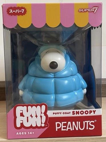 Super7 Fun! Fun! Holiday Peanuts 75 Years Snoopy In Blue Puffy Coat Vinyl Figure