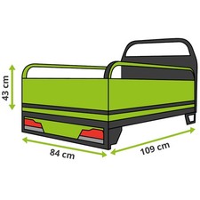 Cargo Compact Elektro Lastenrad Lasten-Dreirad offen, VT5-Mini 25km/h -Rot – Bild 6