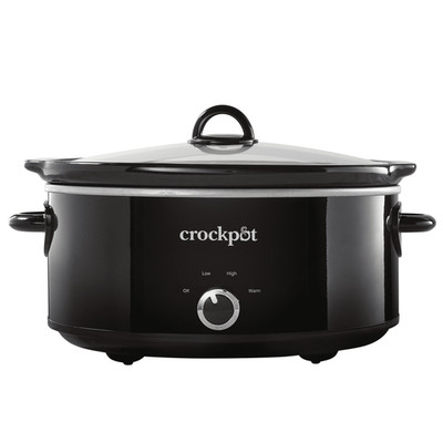 Crock-Pot  Manual 7-Quart Slow Cooker, Black