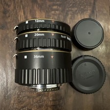 Vivitar Extension Tube Set 12mm 20mm 36mm Model AT-3 Japan Macro Photography