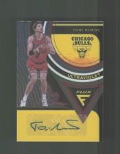 2020-21 Panini Flux #UV-TKU Toni Kukoc Ultraviolet Signatures