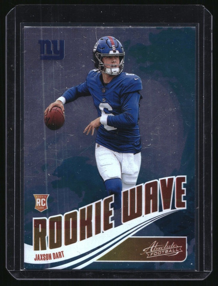 2025 Panini Absolute Jaxson Dart #RW-JDT Wave New York Jaxson Dart #RW-JDT Rookie Wave New York Giants