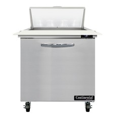Continental Refrigerator SW32N8C 32" 1-Door Sandwich and Salad Prep Table, 8 ...
