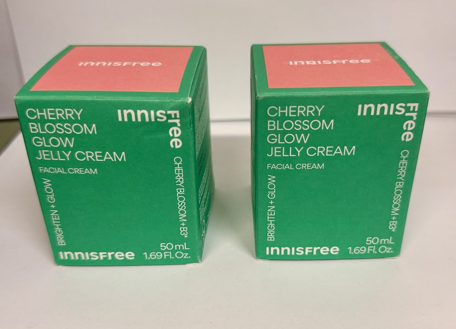 NEW Lot Of 2 Innisfree Cherry Blossom Glow Jelly Cream 50ml 