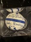 Indianapolis Colts autographed signed mini helmet JSA John Mackey/Raymond Berry