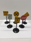 Vintage Tonka State Hi-Way Department Road Signs Lot of 6 Metal Signs USA