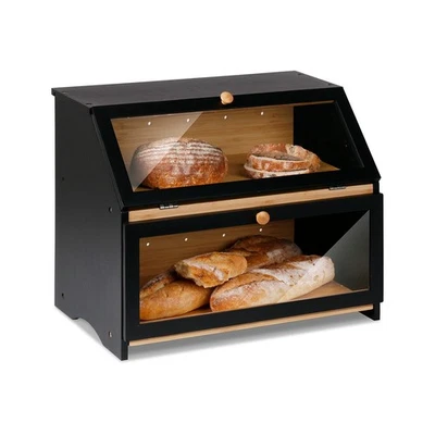 Leader Accessories Bambus Brotkasten 2 Etagen Brotbehälter - Bild 1 von 4