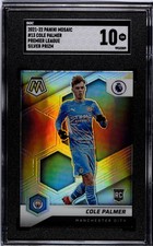 2021-22 PL Panini Mosaic Silver Cole Palmer Rookie Man City SGC 10