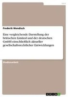 Frederik Wendisch | Eine Vergleichende Darstellung Der Britischen Limited Und...