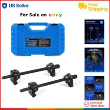 Spring Compressor Set Heavy Duty Steel Car Truck Suspension Maintenance Tools