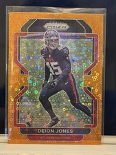 2021 Panini Prizm Deion Jones Atlanta Falcons #328 Orange disco