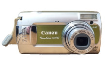 Canon PowerShot A470 7.1MP Digital Camera - Silver/Green (F7)