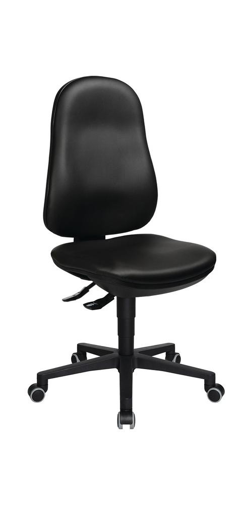 Наконечник TOPSTAR Arbeitsdrehstuhl 70 Rollen Kunstlederpolster schwarz 410-530 мм