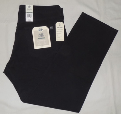 DOCKERS Men's All-Day 5-Pocket Straight Fit Pants All Seasons Tech Black 36X30
