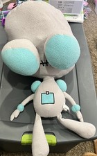 Vintage 2002 Nickelodeon INVADER ZIM GIR Robot Jumbo Plush 30" RARE TV Viacom