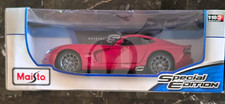 Maisto Special Edition 1:18 2013 SRT Viper GTS Red Diecast Car Age 3+