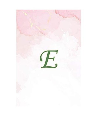 E: Initial Monogram Notebook, Monogram Journal, Initial Notepad, 100 Pages: Init