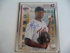 FRANCISCO LIRIANO MINNESOTA TWINS AUTOGRAPHED 8X10 PHOTO