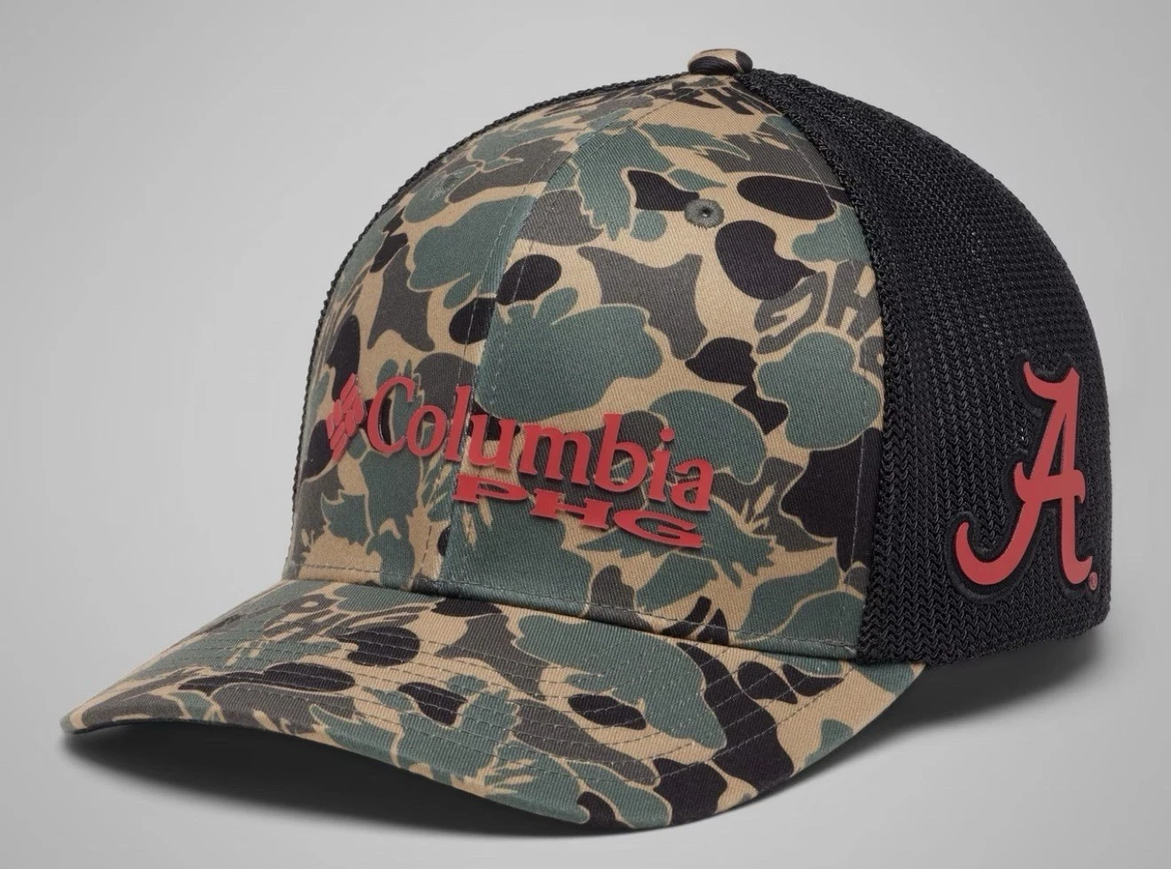Columbia Collegiate PHG Camo Mesh Ball Cap - Alabama L/XL Orig. $39