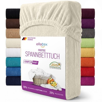 FROTTEE Spannbettlaken Spannbetttuch 200 Gramm/m² Öko-Tex Bettlaken Betttuch 