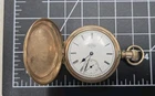 ⏱️ Antique Elgin National Watch Co Pocket Watch Hunter Case Mechanical Vintage