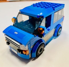 LEGO, CITY 60117, VAN & CARAVAN, ASSEMBLED, COMPLETE, BOX+MANUALS+FIGS