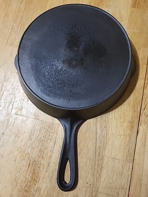 1930's  National No.7A Cast Iron Skillet.  Restored     Spinner, has a wobble.