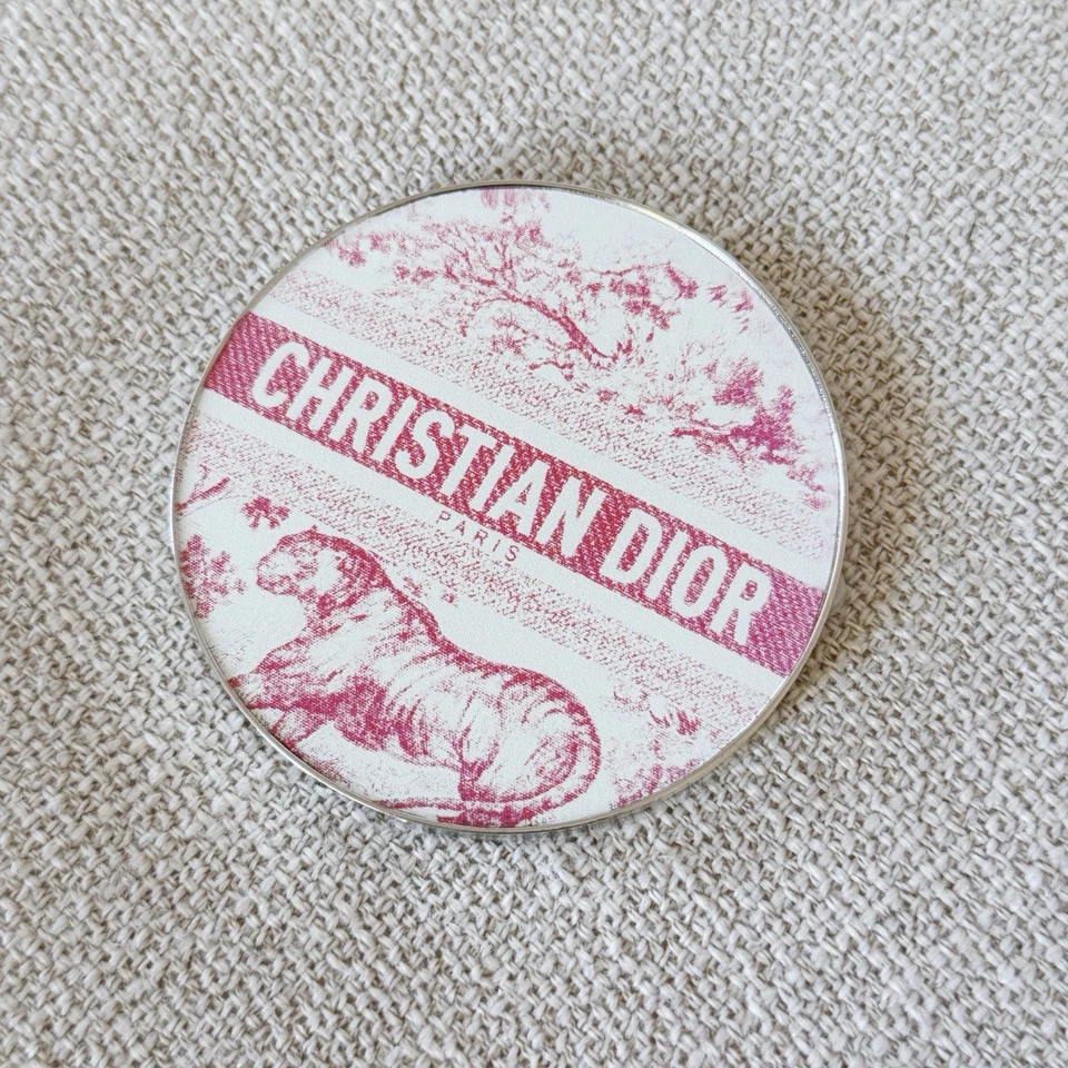 New Christian Dior Cosmetic Beauty Makeup Compact Mirror in Pink Tiger - Image 4 of 4