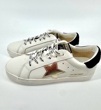 NIB Vintage Havana Epic Leather Low Top Sneakers White Gold Star Size 8 / 38