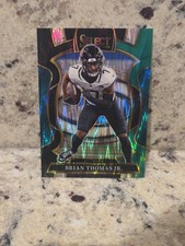 2025 Panini Select - Concourse Brian Thomas Jr. #30 Black & Green Shock Prizm