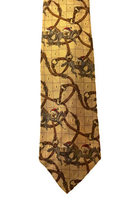 Robert Talbott Best Of Class Equestrian Race Horse & Harness Silk Tie