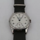 Omega Seamaster 30 Cal283 Watch 35mm 18mm White Dial Leather NATO Vintage