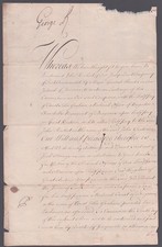 KING GEORGE II (GREAT BRITAIN) - DOCUMENT SIGNED 05/18/1732