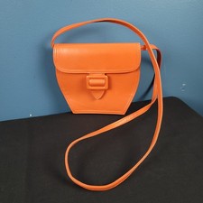 Vintage ESPRIT orange faux leather purse hand...