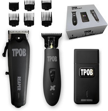 Slime 2 Black Clipper Trimmer Shaver Set Barber Hair Clippers for Men 6800 RPM w