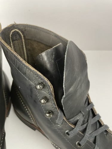 Red Wing Uomo Iron Ranger 8086 Carbone Ruvido e Resistente Heritage Taglia 10 D Secondi - Foto 9 di 18
