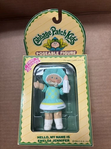 1984 Cabbage Patch Kids Poseable Figure Emelda Jane W/box