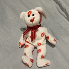 Ty Beanie Baby - SMOOCH the Kisses Bear 8.5" Plush Stuffed Animal Toy VINTAGE