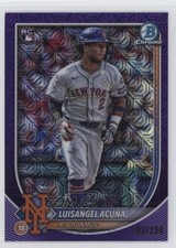 2025 Bowman Mega Box Chrome Purple Mojo Refractor Luisangel Acuna Acuña 1n5f