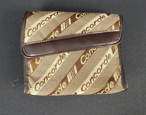 Vintage Air France Concorde Toiletry Case Amenity Bag 6.5 X 5.75 Pouch - Empty