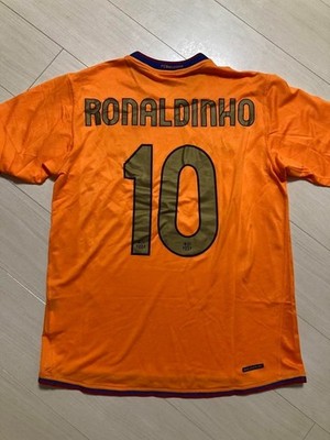 FC Barcelona Ronaldinho 10番ジャージ 2007/08 FC Barcelona Jersey Ronaldinho #10 - (L) – totalJerseys