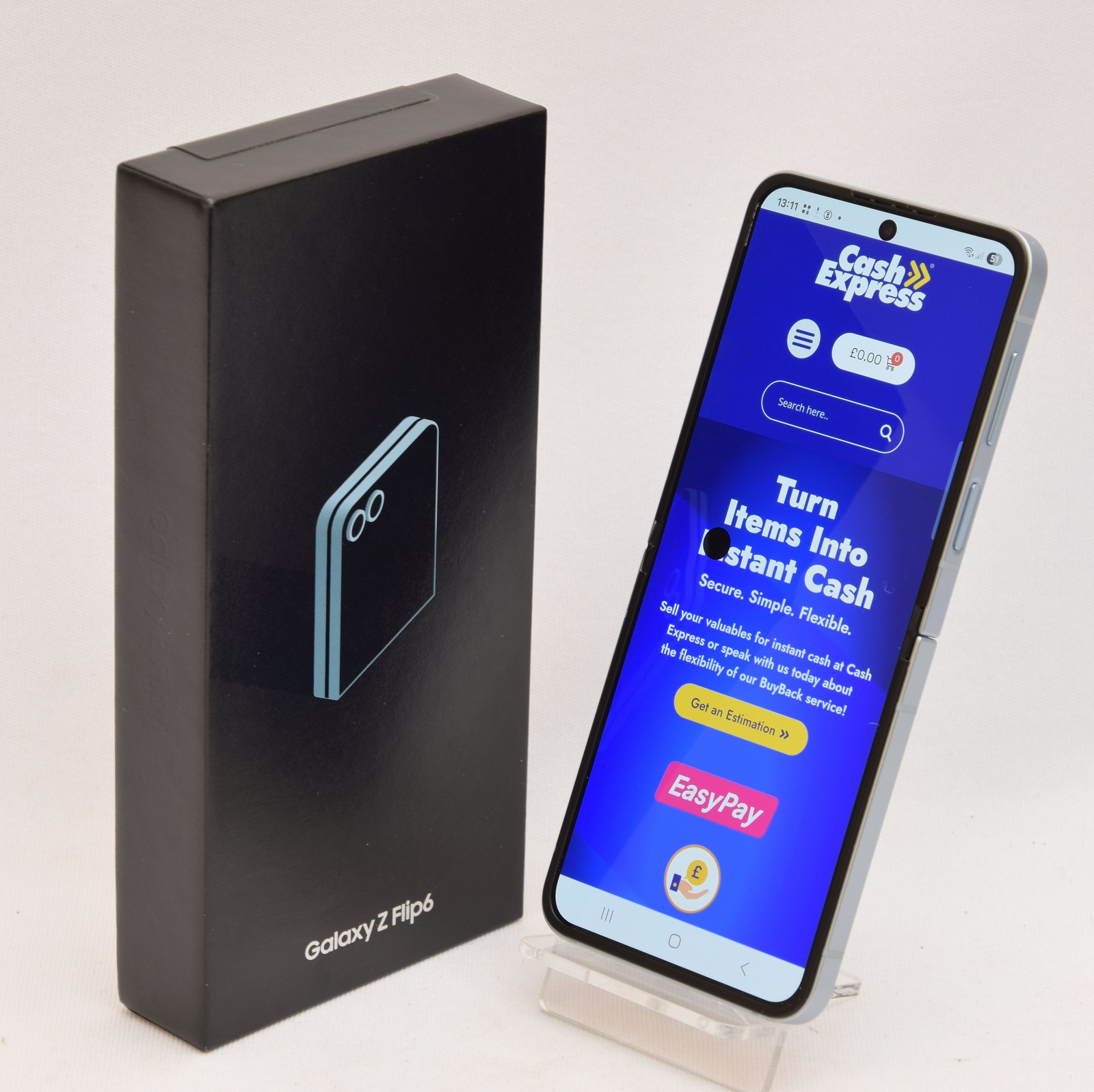 Samsung Galaxy Z Flip6 5G Smartphone SM-F741B 256GB Blue - SCREEN FAULT (PNW)