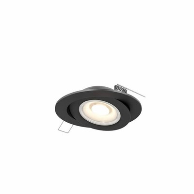 dals Lighting Flat Gimbal 4'' FGM4-3K Canless Recessed Fixture - 3000K Black