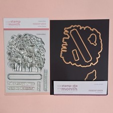 Spellbinders FRIENDSHIP GARDEN Stamp Die CDOM-APR23 w/Magnetic Mat Envelope